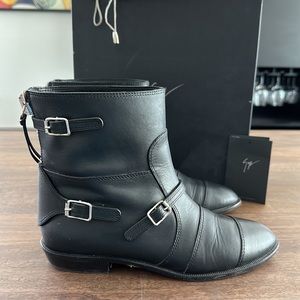 Guiseppe Zanotti, Boots, black, leather, size: US 8,5, eur 38,5 with box